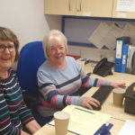 Two female advisers from Citizens Advice Leighton-Linslade office